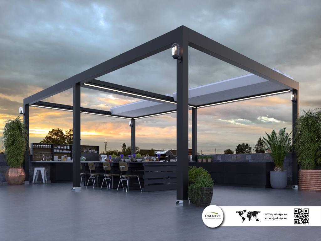 How much does a louvered roof pergola cost